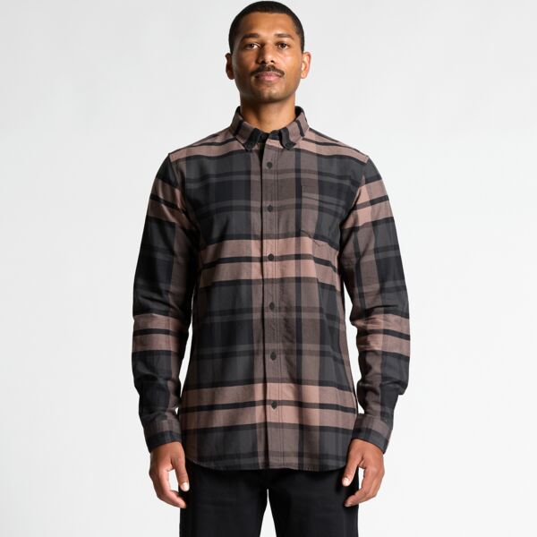 AS Colour - Mens Plaid Oxford Shirt Thumbnail